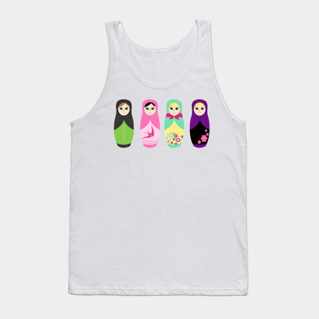 Matryoshka dolls Tank Top by peggieprints